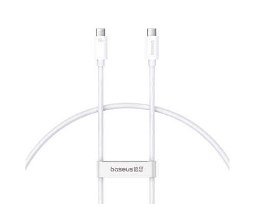 Кабель Baseus Superior 2 USB4 Full-Function Fast Charging Cable USB-C to USB-C 240W 5.9ft Moon White (P10365200211-05)