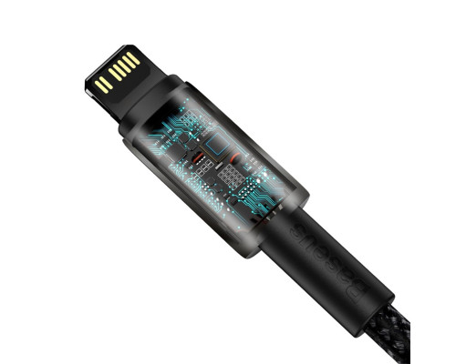 Кабель Baseus Tungsten Gold Fast Charging Data Cable Type-C to iP PD 20W 2m Black (CATLWJ-A01)