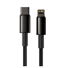 Кабель Baseus Tungsten Gold Fast Charging Data Cable Type-C to iP PD 20W 2m Black (CATLWJ-A01)