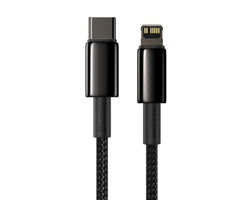 Кабель Baseus Tungsten Gold Fast Charging Data Cable Type-C to iP PD 20W 2m Black (CATLWJ-A01)