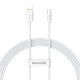 Кабель Baseus Superior Series Fast Charging Data Cable USB to Type-C 100W 1.5m Moon White (P10320102214-02)