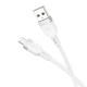 Кабель HOCO X109 Energy silicone charging data cable Micro(L=1M) White (6942007636230)