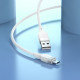 Кабель HOCO X109 Energy silicone charging data cable Micro(L=1M) White (6942007636230)