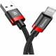 Кабель Baseus Cafule Cable USB For iP 2A 3m Red+Black (CALKLF-R91)