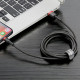 Кабель Baseus Cafule Cable USB For iP 2A 3m Red+Black (CALKLF-R91)