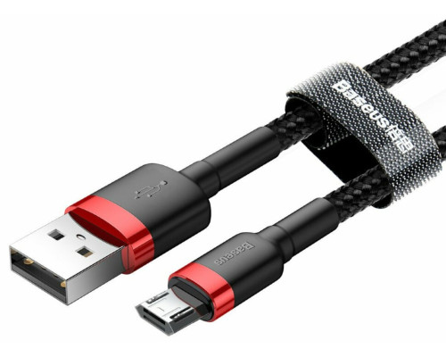 Кабель Baseus Cafule Cable USB For Micro 1.5A 2m Red+Black (CAMKLF-C91)