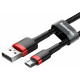 Кабель Baseus Cafule Cable USB For Micro 1.5A 2m Red+Black (CAMKLF-C91)