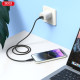 Кабель XO NB249 5A PVC Shiny Colorful Lightning Data Cable чорні mag-6920680844524136194