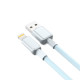 Кабель XO NB249 5A PVC Shiny Colorful Lightning Data Cable синій mag-6920680844548136196