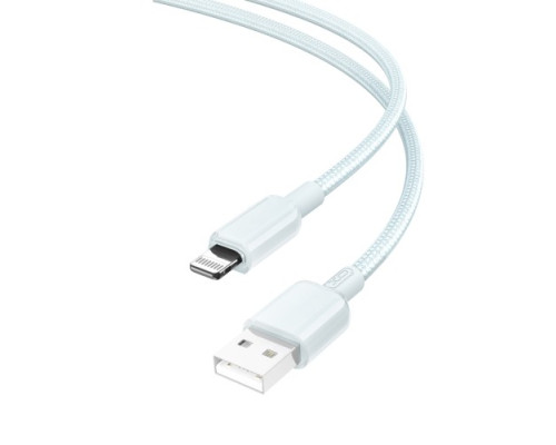 Кабель XO NB249 5A PVC Shiny Colorful Lightning Data Cable синій mag-6920680844548136196