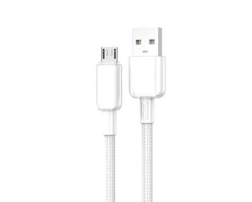 Кабель XO NB249 5A Android PVC Shiny Colorful Micro Data Cable білий mag-6920680844562134576