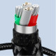 Кабель ХО NB249 5A Android PVC Shiny Colorful Micro Data Cable чорні mag-6920680844555136197