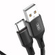 Кабель XO NB143 Braided data cable Type-c 1m Чорний Деф.пак mag-200000155888153437