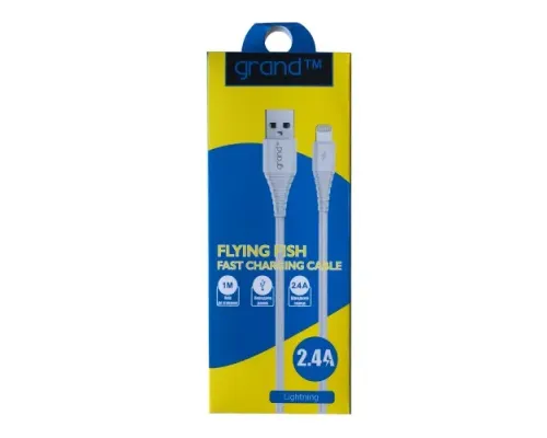 Кабель Grand GC-C01 lightning 2.4A білий mag-2000001013953144930