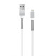 Кабель USB WALKER C720 Lightning white