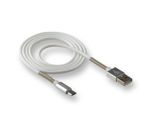 Кабель USB WALKER C720 Micro white