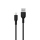 Кабель USB WALKER C350 Lightning black