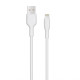 Кабель USB WALKER C350 Lightning white