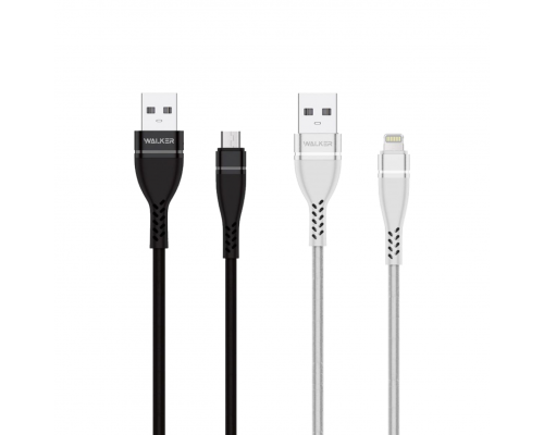 Кабель USB WALKER C580 Lightning white