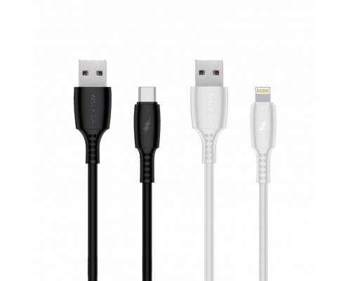 Кабель USB WALKER C308 Lightning black