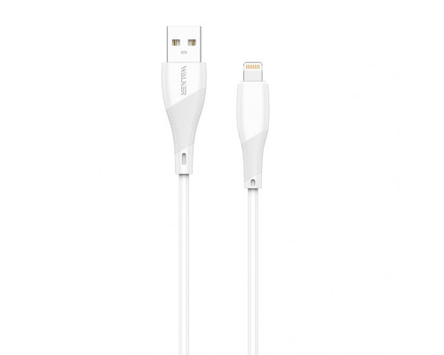 Кабель USB WALKER C345 Lightning white