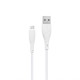 Кабель USB WALKER C345 Micro white