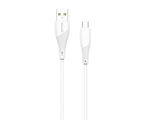 Кабель USB WALKER C345 Type-C white