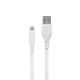 Кабель USB WALKER C595 Lightning white