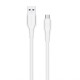 Кабель USB WALKER C595 Micro white