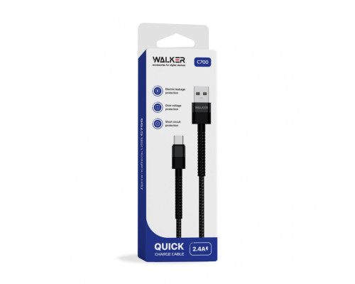 Кабель USB WALKER C700 Micro black