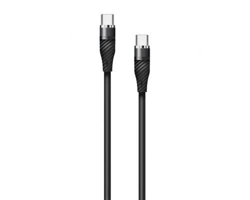 Кабель USB WALKER C735 Type-C to Type-C 65W black