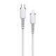 Кабель USB WALKER C795 Type-C to Lightning white