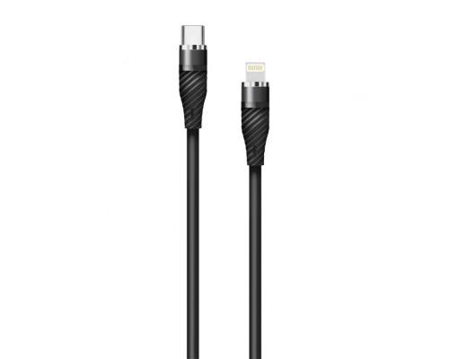 Кабель USB WALKER C735 Type-C to Lightning 20W black