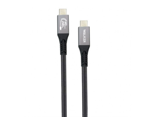 Кабель USB WALKER C995 240W Thunderbolt4 Type-C to Type-C black TPS-2710000302087 2710000302087