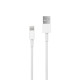 Кабель USB WALKER C820 Lightning white