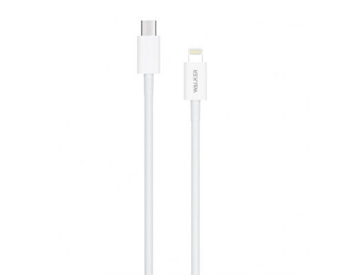 Кабель USB WALKER C830 Type-C to Lightning white