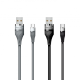 Кабель USB WALKER C735 Micro grey