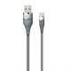 Кабель USB WALKER C735 Micro grey