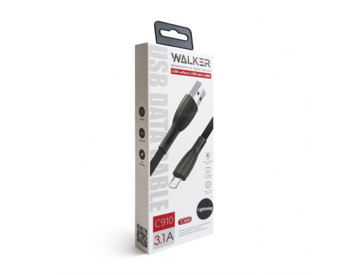 Кабель USB WALKER C910 Lightning black