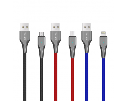 Кабель USB WALKER C930 Intelligent Type-C red