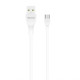 Кабель USB WALKER C565 Micro white