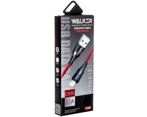 Кабель USB WALKER C930 Intelligent Type-C red