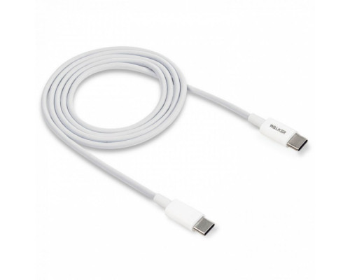 Кабель USB WALKER C850 Type-C to Type-C white