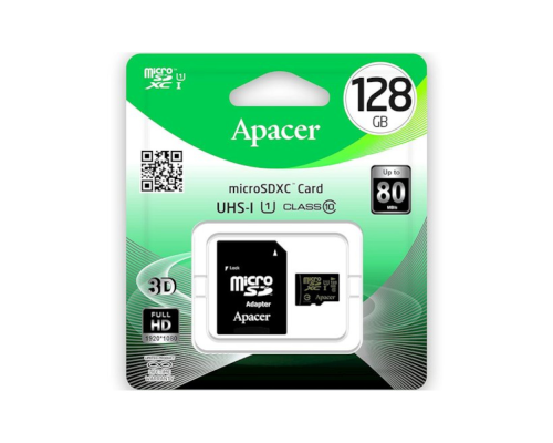 Карта пам'яті Apacer MicroSDXC 128Gb (adapter SD) PLS-00-00039461