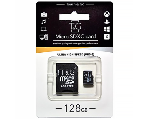 Карта пам'яті TG MicroSDXC 128gb UHS-3 10 Class (adapter SD) PLS-00-00114786