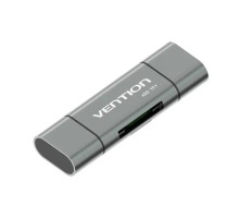 Картрідер Vention USB3.0 Multi-function Card Reader Gray Metal Type (CCHH0) (CCHH0)