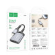 Кардрідер HOCO UA25 2-in-1 card reader iP Metal Gray (6942007608855)