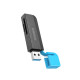 Картрідер BOROFONE DH9 Wisdom 2-in-1 USB 3.0 card reader Black Blue (6941991112393)