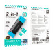 Картрідер BOROFONE DH9 Wisdom 2-in-1 USB/Type-C 3.0 card reader Black Blue (6941991112416)