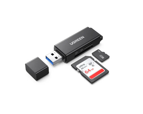 Картрідер UGREEN USB 3.0 to TF + SD Dual Card Reader (Black) (UGR-40752)